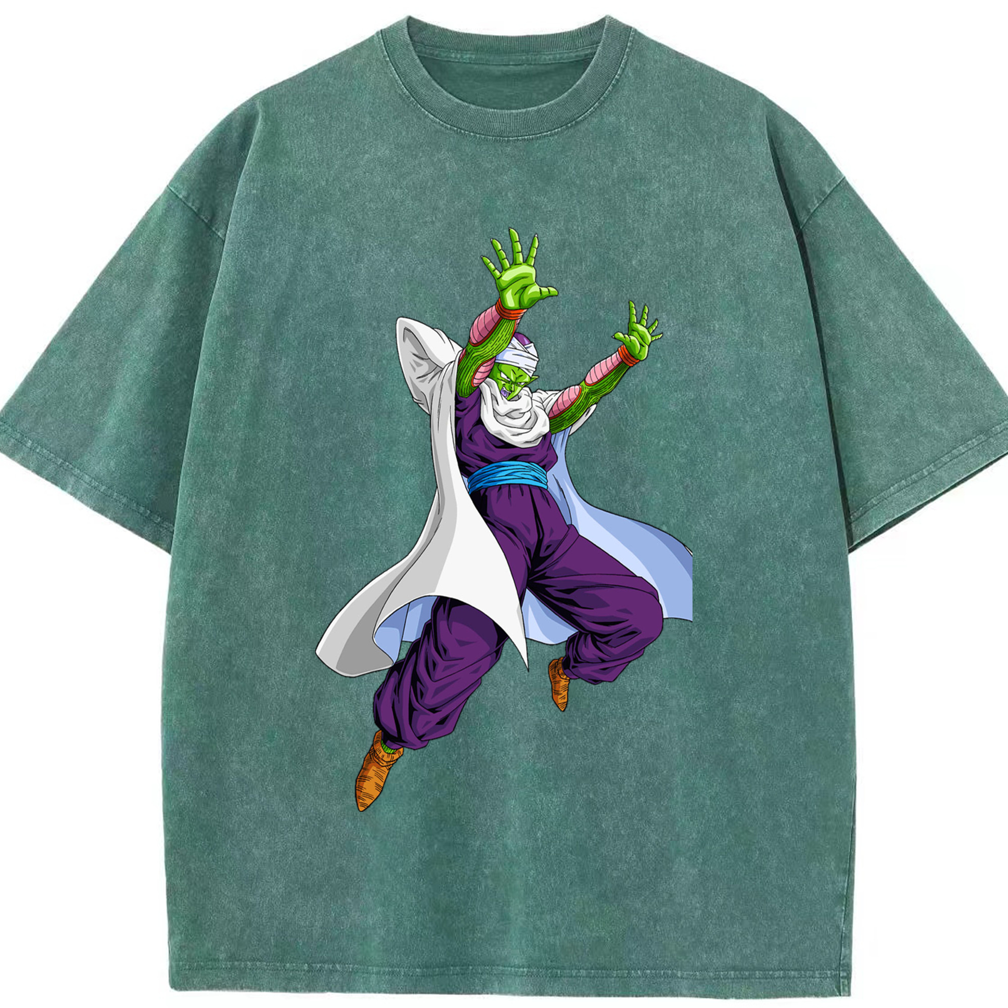 （画像用） ドラゴンボール ピッコロ DRAGON BALL Piccolo 綿100% ヴィンテージ風 半袖Tシャツ（フロントプリント）
